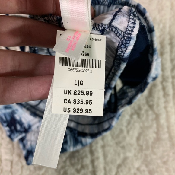 PINK tie dye strappy smocked bralette - Picture 3 of 3